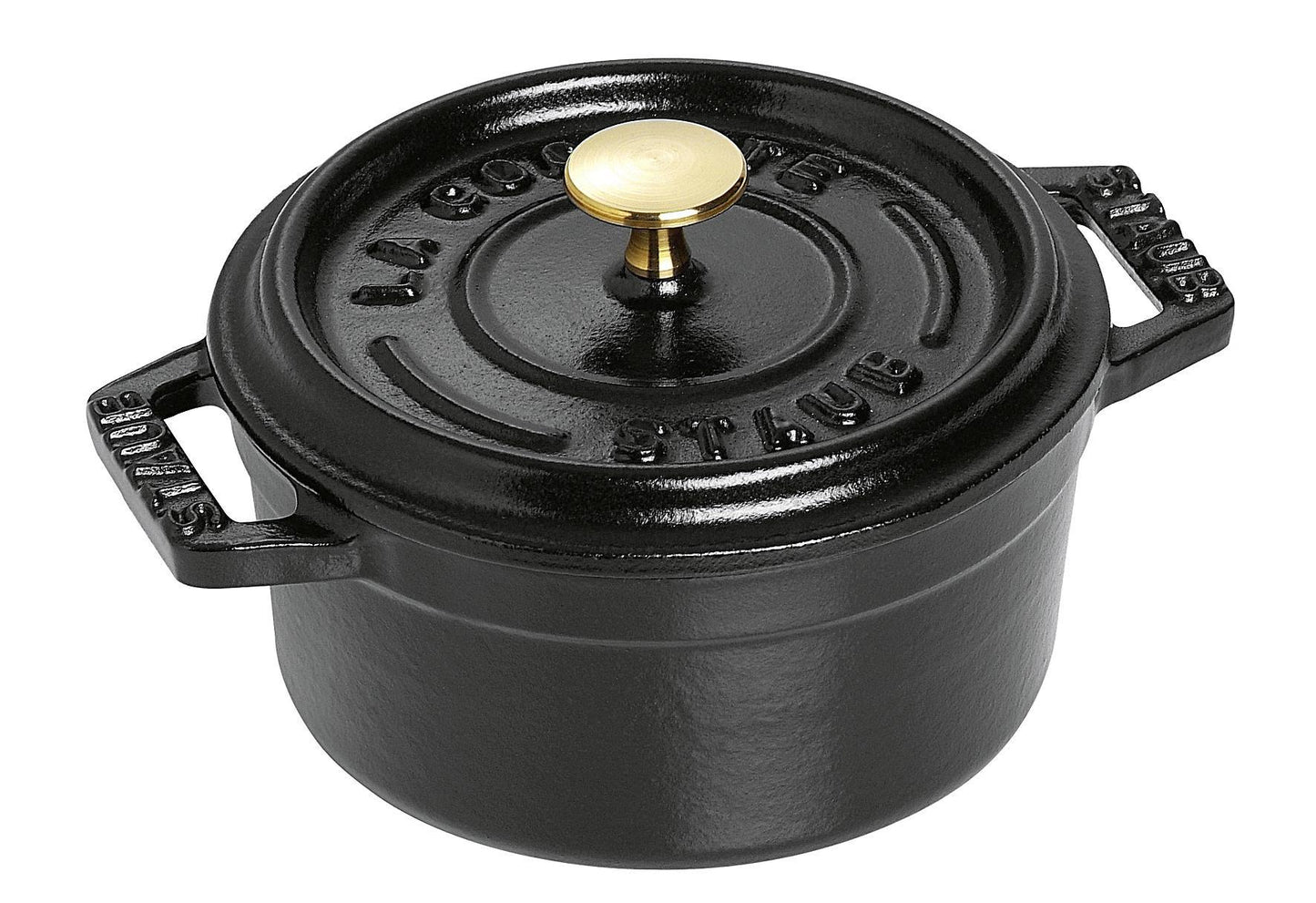 STAUB Cocotte Bräter Mini nClassic Gusseisen 025 l Ø10cm schwarz