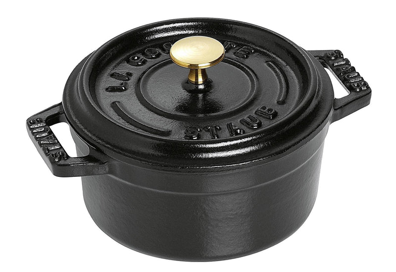 STAUB Cocotte Bräter Mini nClassic Gusseisen 025 l Ø10cm schwarz