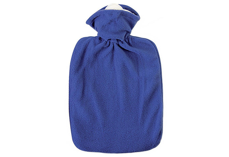 HUGO FROSCH Wärmflasche Klassik Fleecebezug 18 l blau