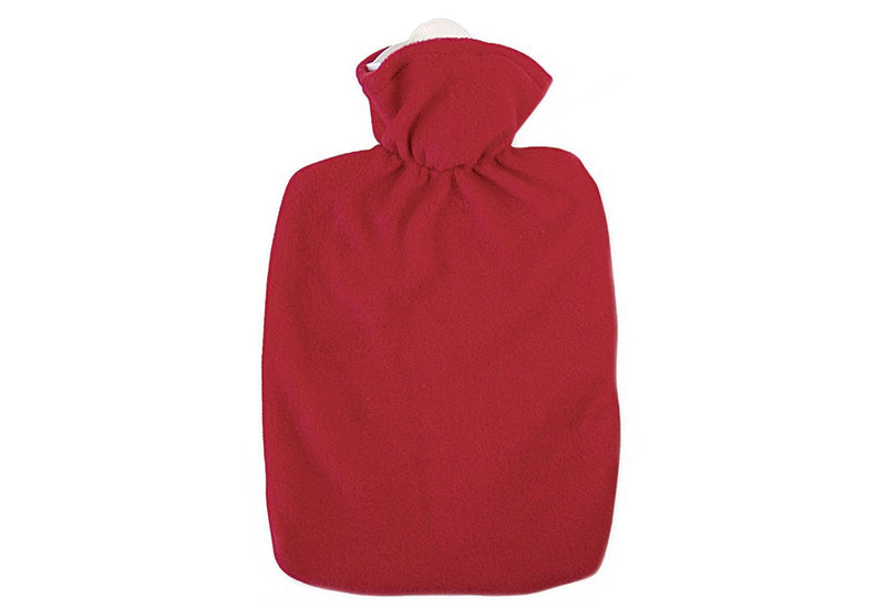 HUGO FROSCH Wärmflasche Klassik Fleecebezug 18 l rot