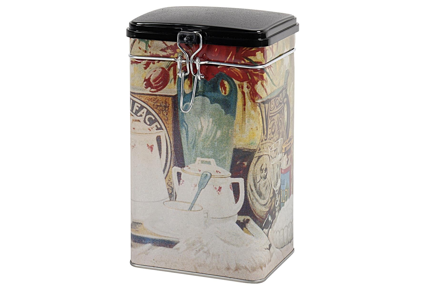 Kaffeedose eckig 500 g 85x11x20cm sortiert - VPE: 12