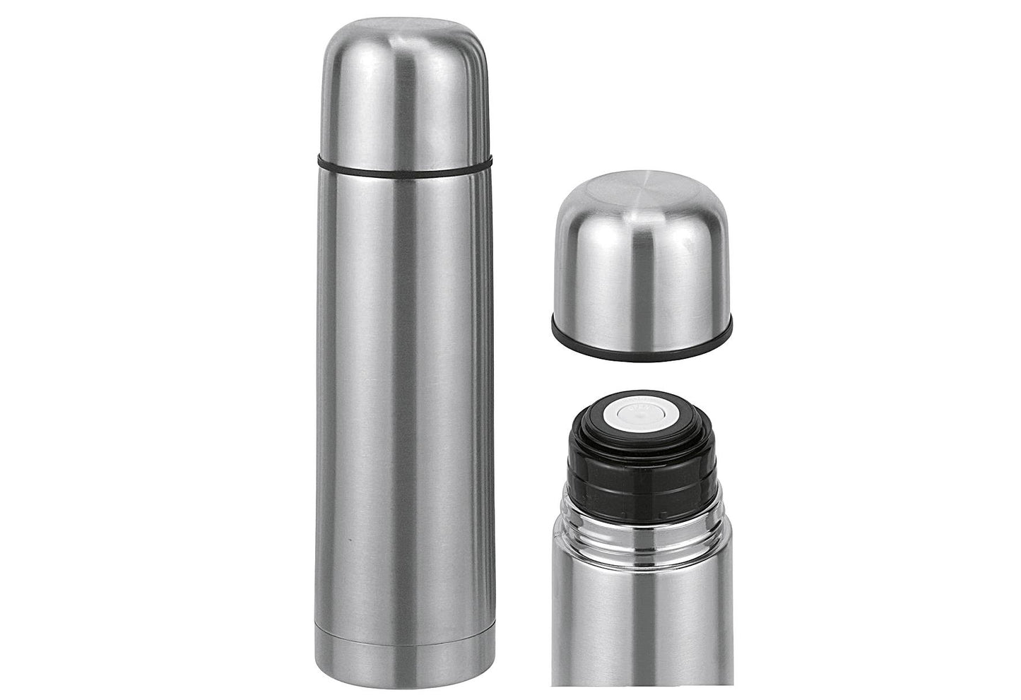 HI Isolierflasche doppelwandig 05 l Edelstahl