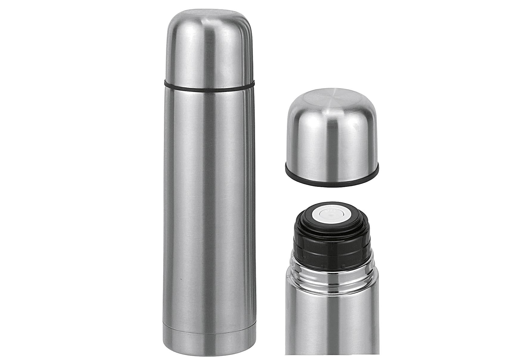HI Isolierflasche doppelwandig 05 l Edelstahl