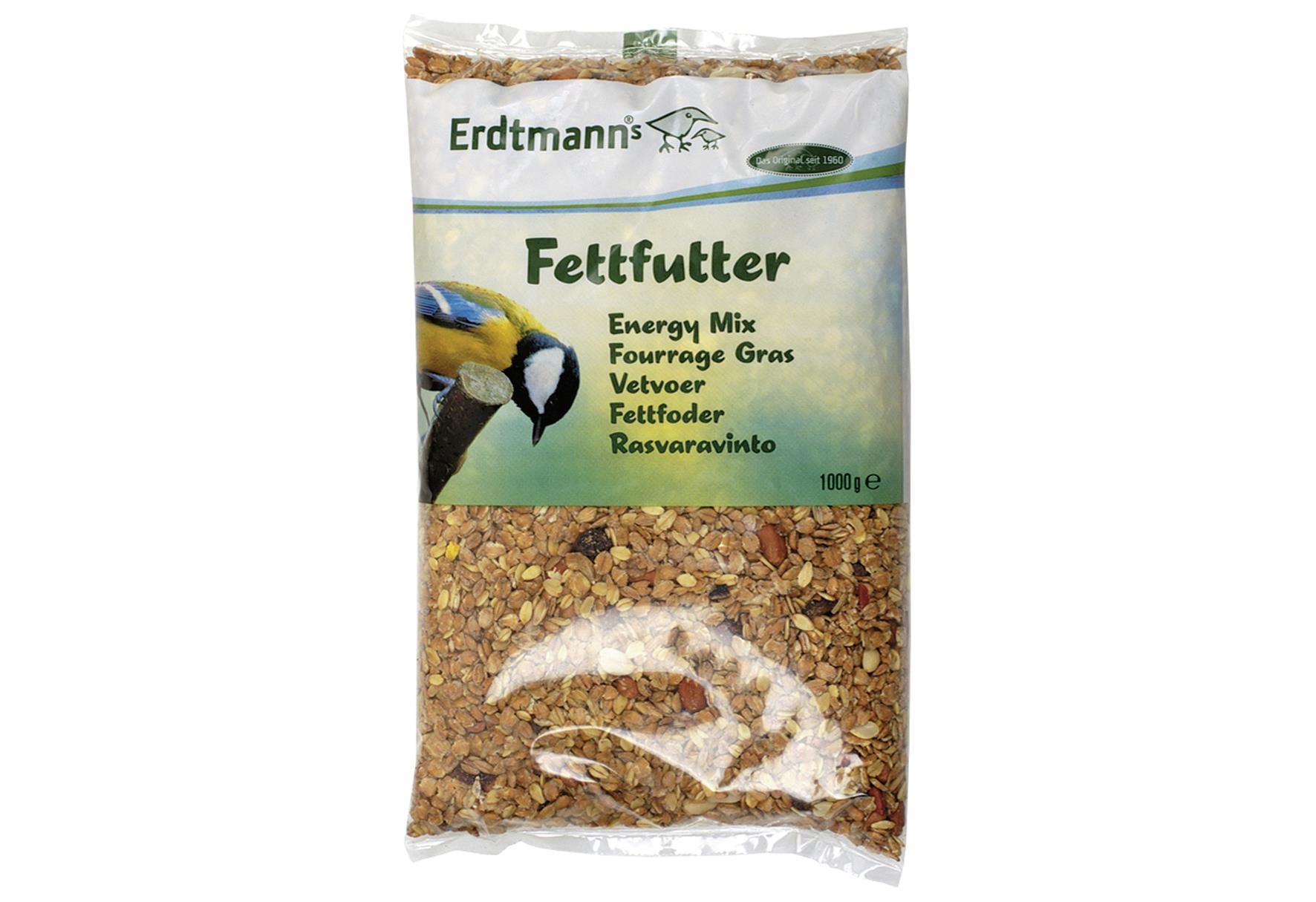ERDTMANN Vogelfutter/Fettfutter 1000g 1 Beutel