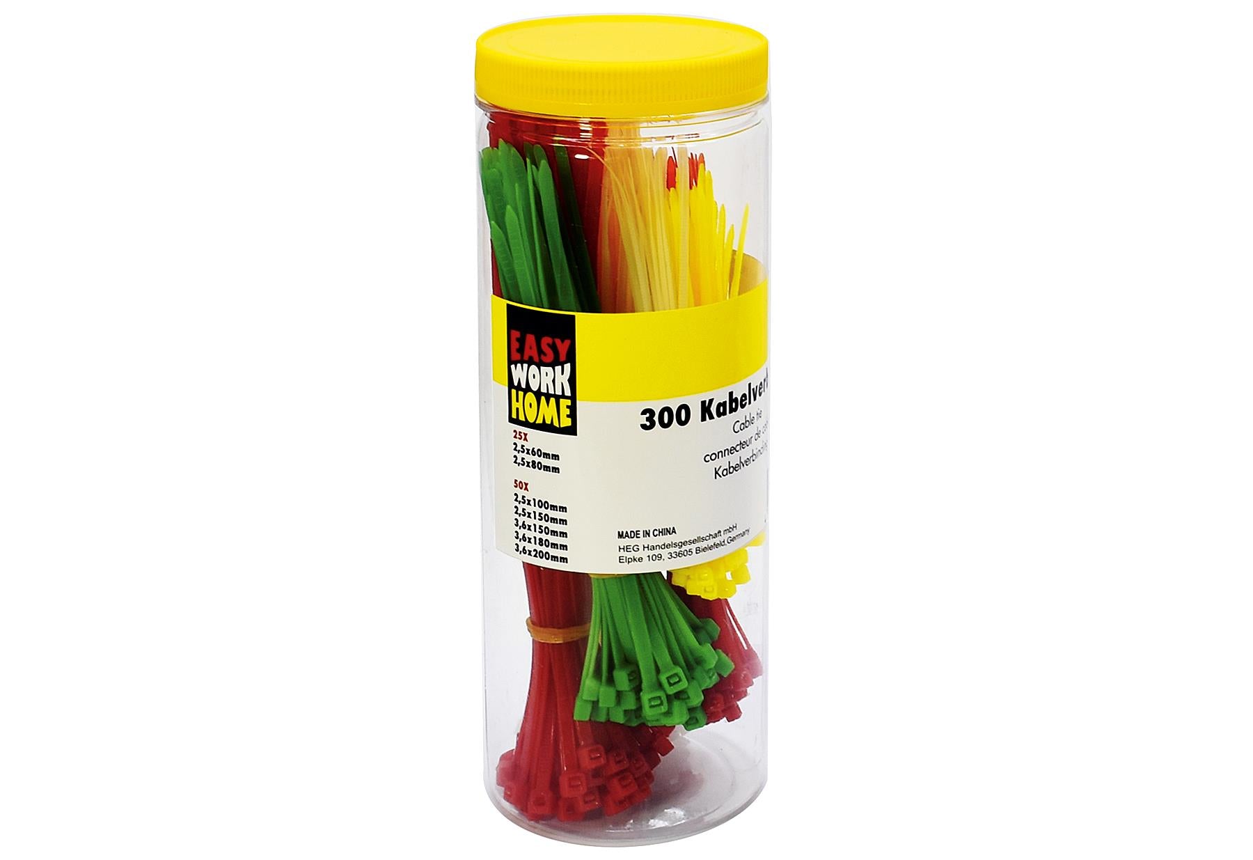 EASY WORK Kabelverbindersatz 300-teilig - VPE: 6