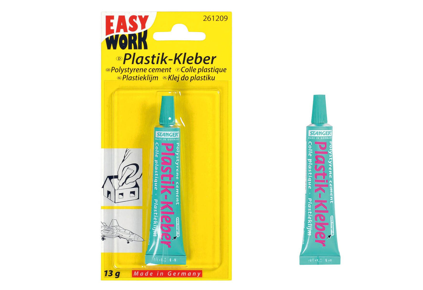 EASY WORK Plastik-Kleber 13 ml - VPE: 12