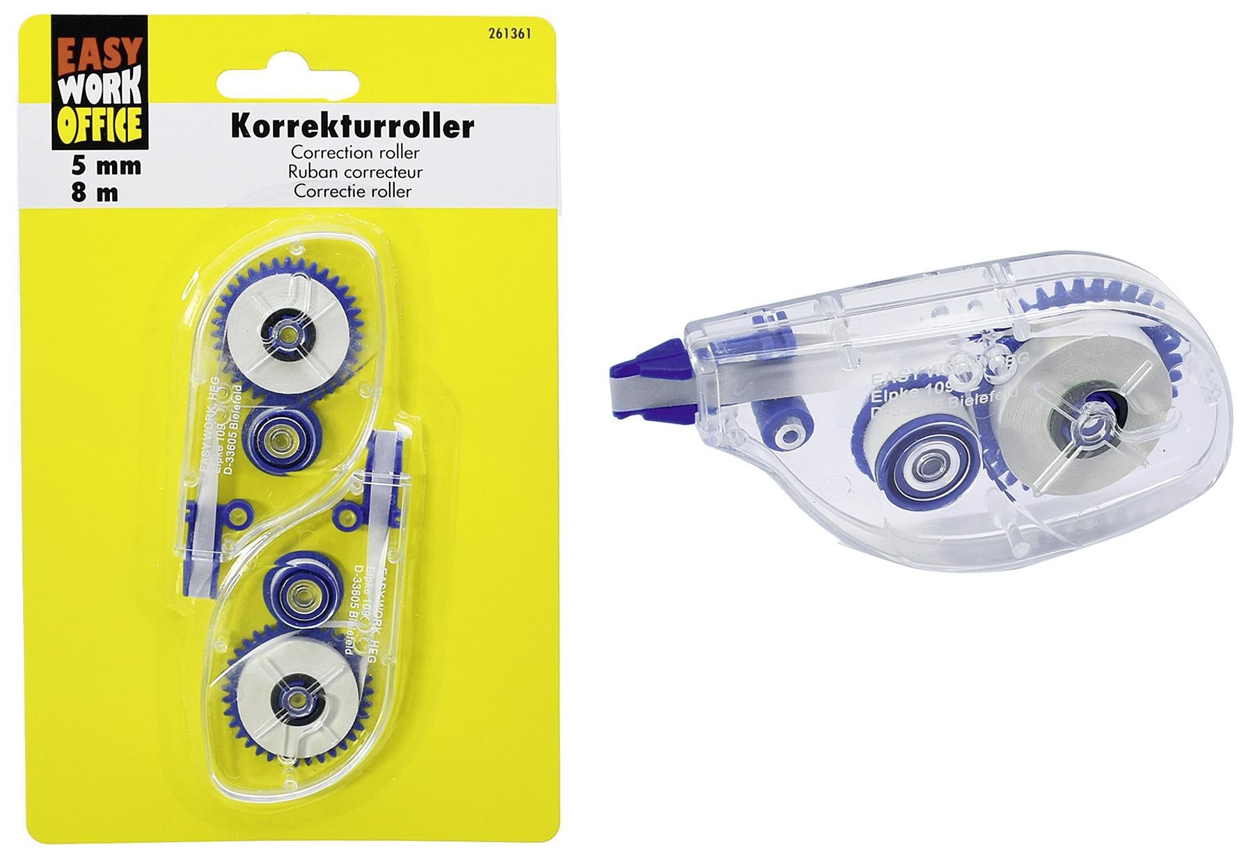 EASY WORK Korrekturrollersatz 2er Pack - VPE: 12