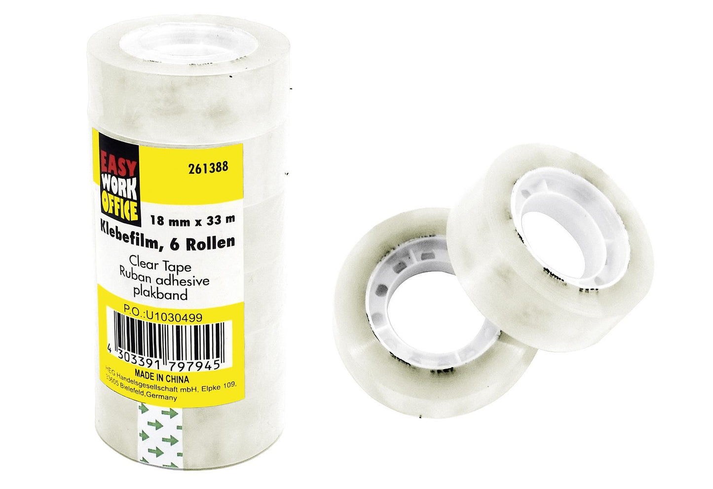 EASY WORK Ersatzklebebänder 6 Rollen - VPE: 12