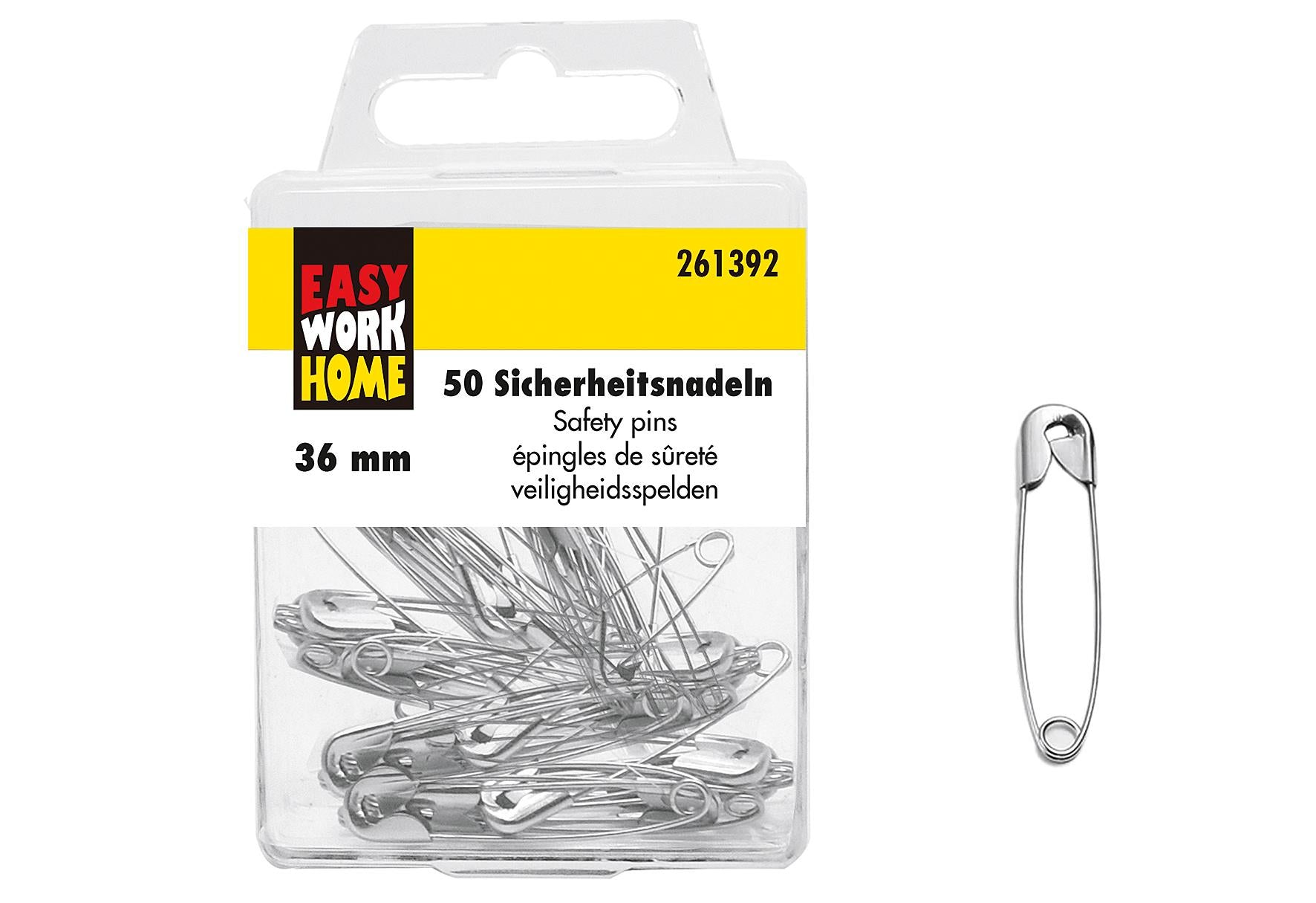 EASY WORK Sicherheitsnadeln 50er Pack - VPE: 12
