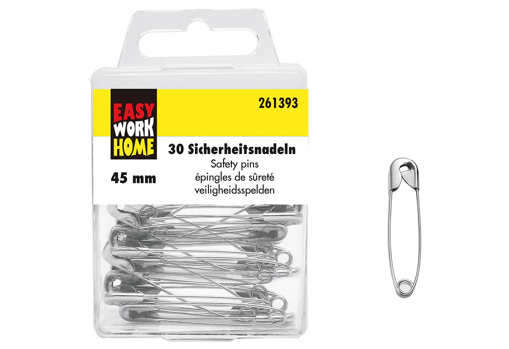 EASY WORK Sicherheitsnadeln 30er Pack - VPE: 12