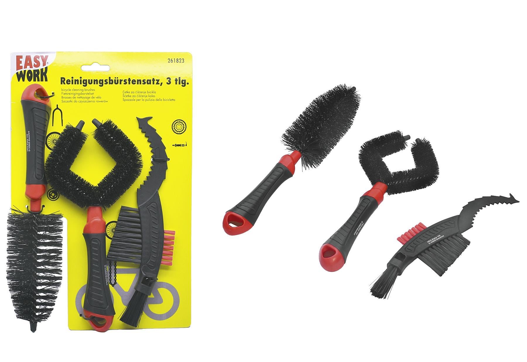 EASY WORK Fahrrad-Reinigungsbürsten - VPE: 4