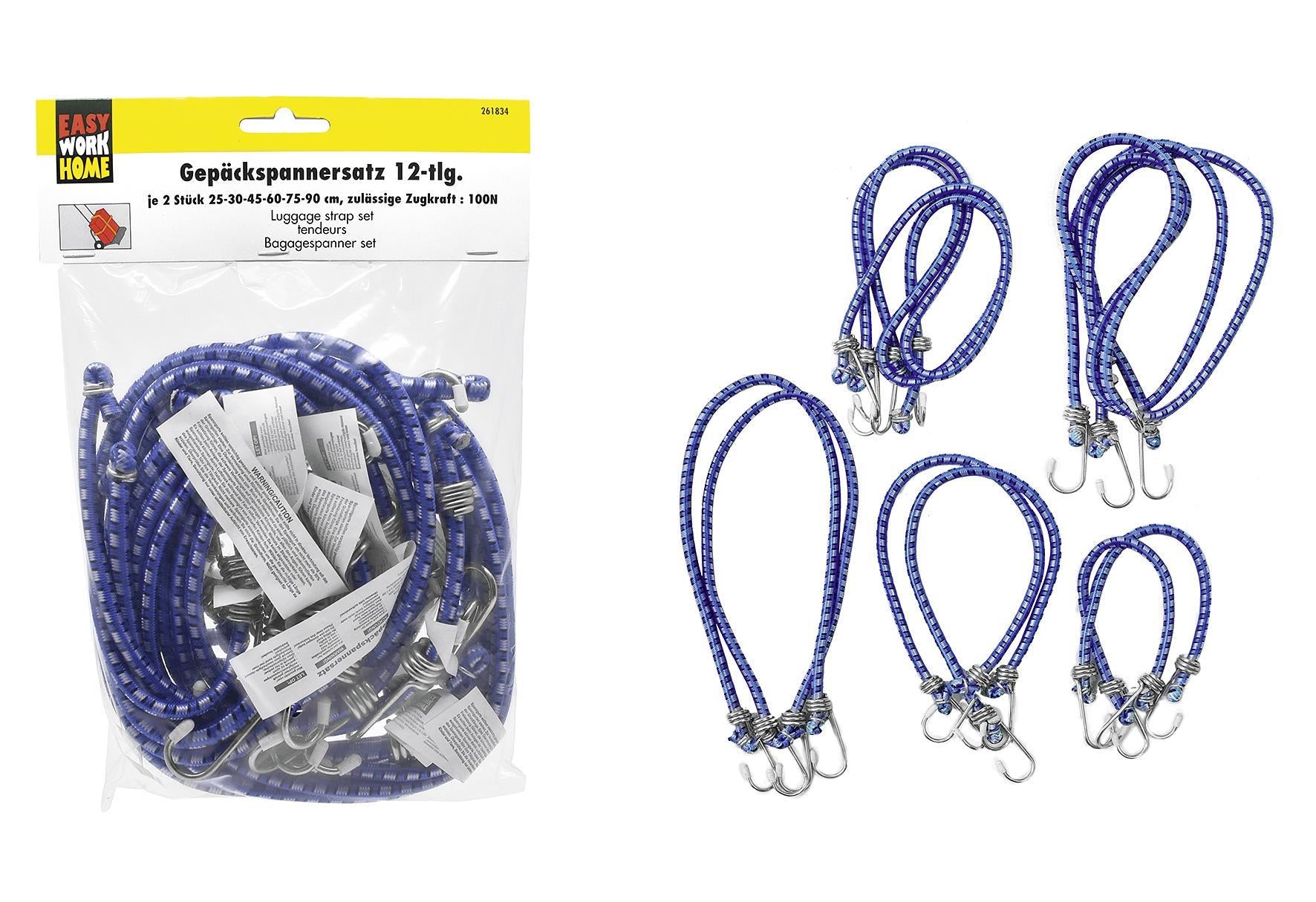 EASY WORK Gepäckspannersatz 12-teilig - VPE: 4