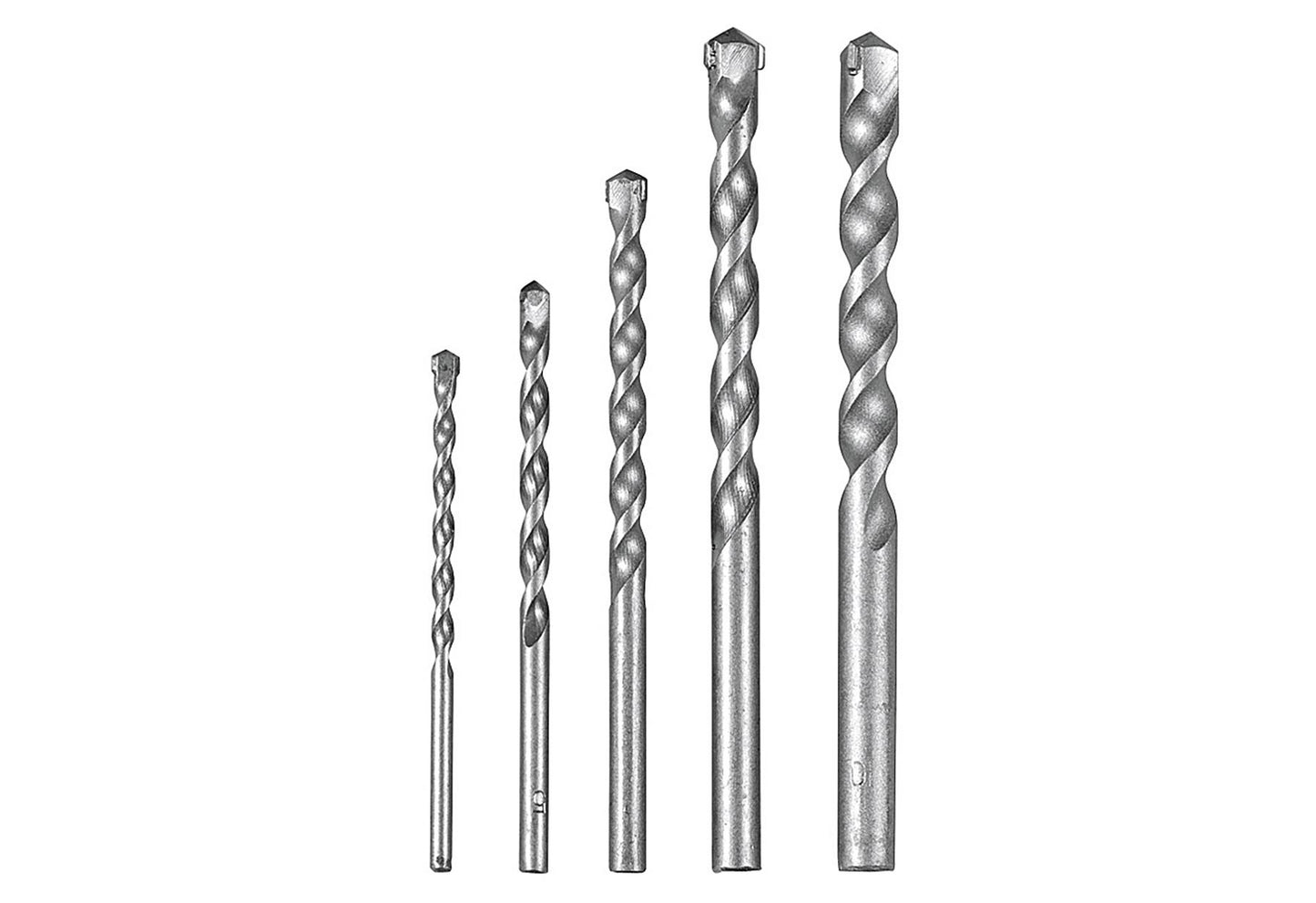 EASY WORK Hartmetall-Steinbohrersatz 4 - 10 mm 5-teilig - VPE: 6