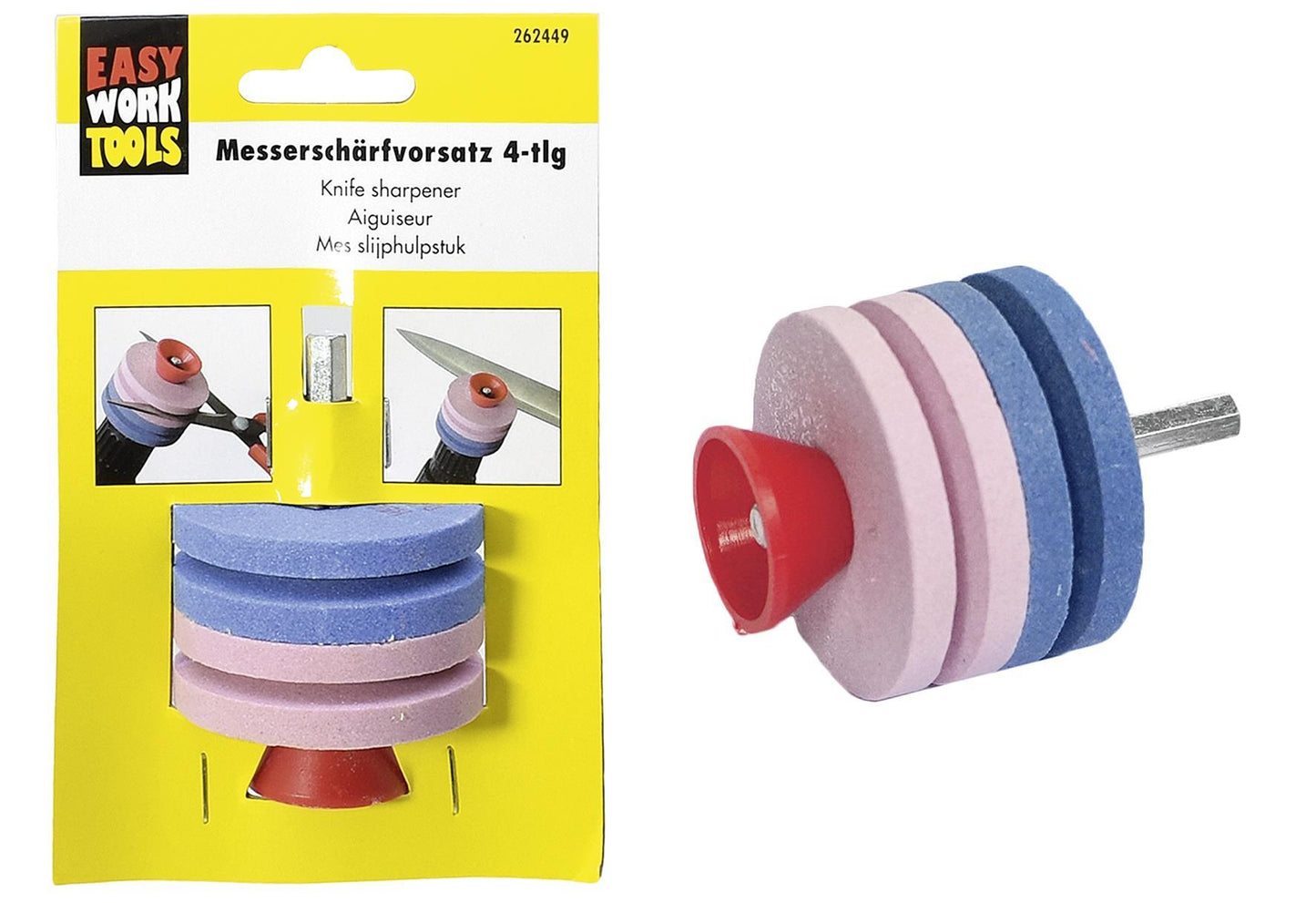 EASY WORK Messerschärfvorsatz 4-teilig - VPE: 5