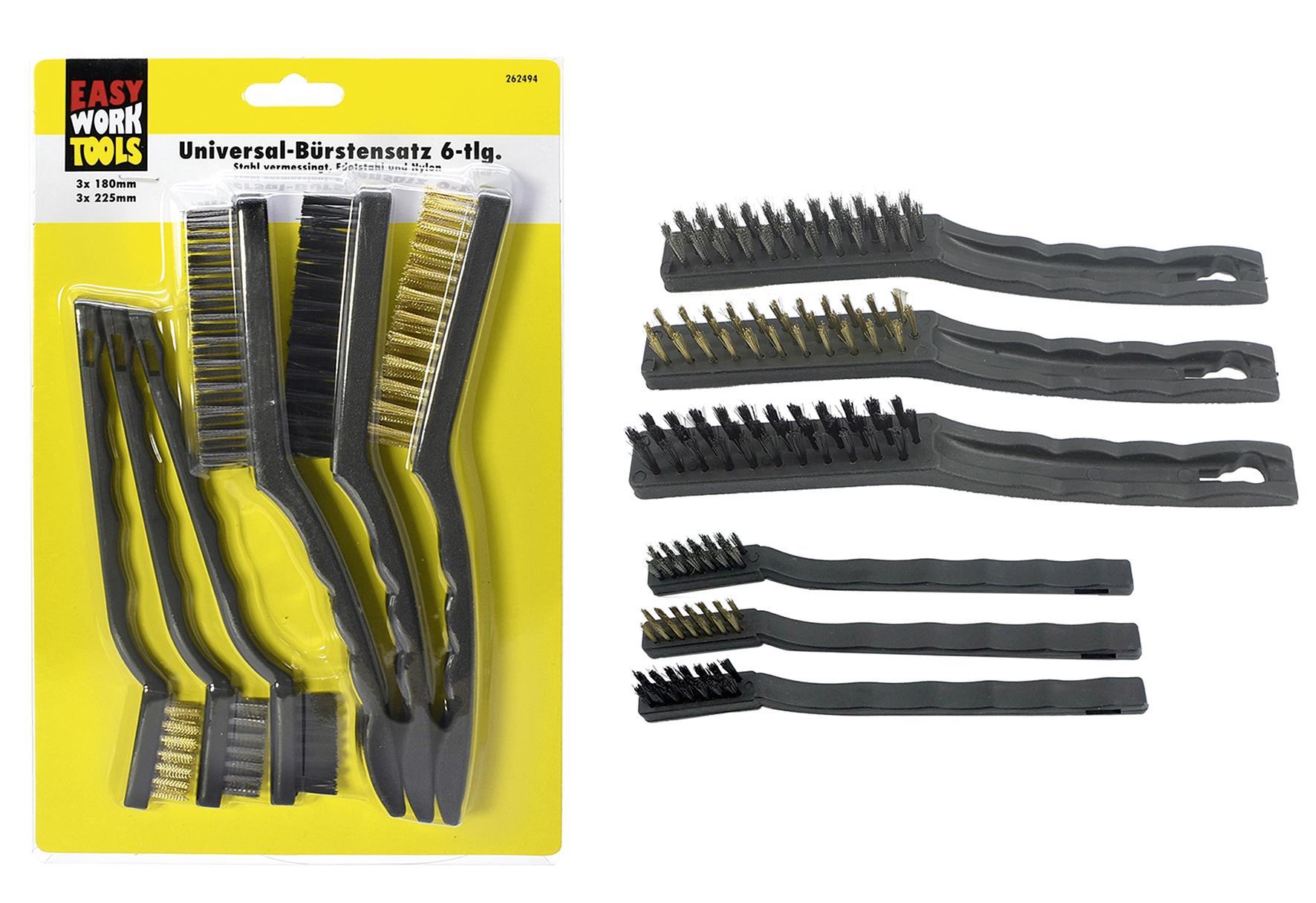 EASY WORK Universal-Bürstensatz 6-teilig - VPE: 6