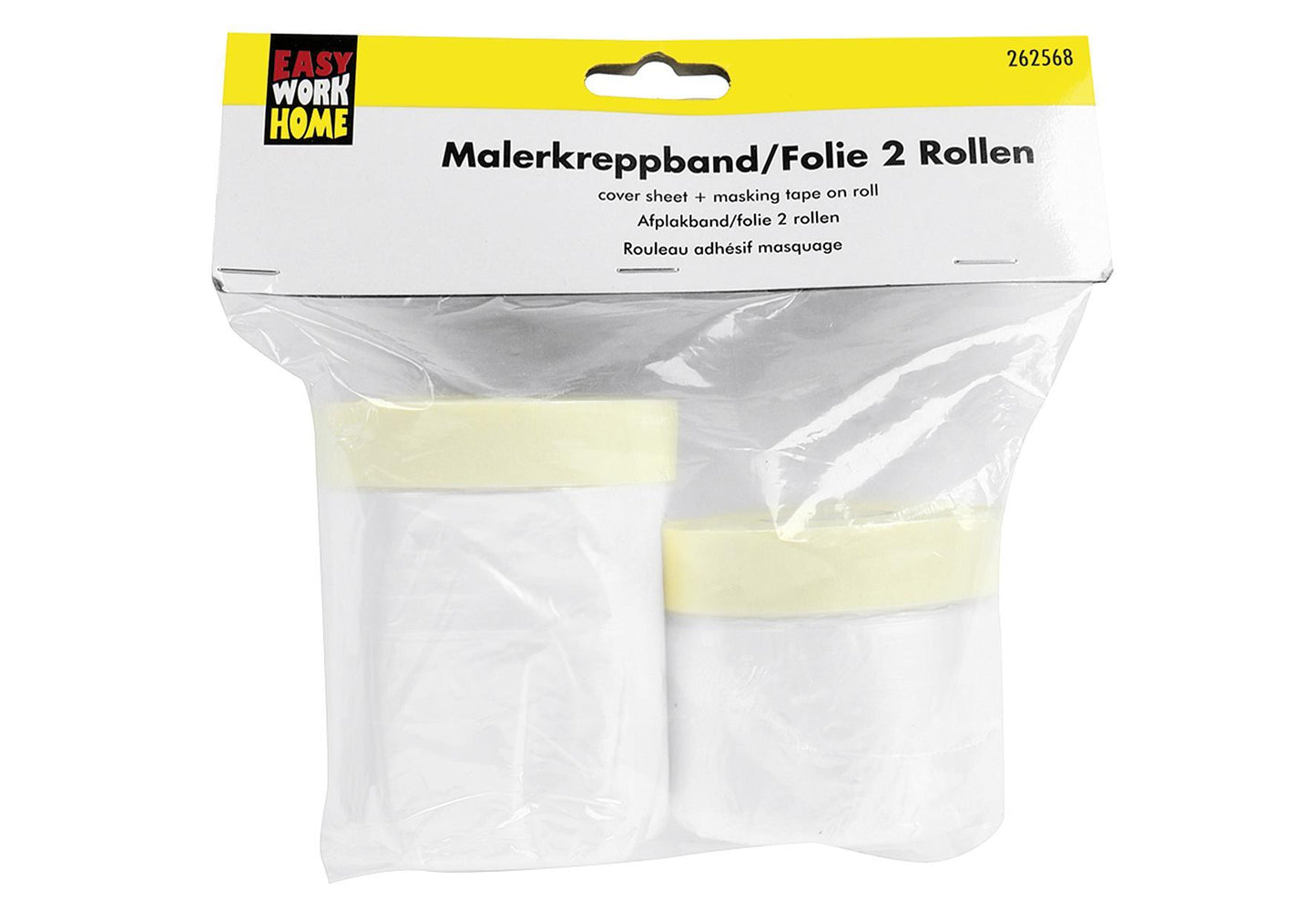 EASY WORK Malerkreppbandsatz mit Folie 2-teilig - VPE: 6