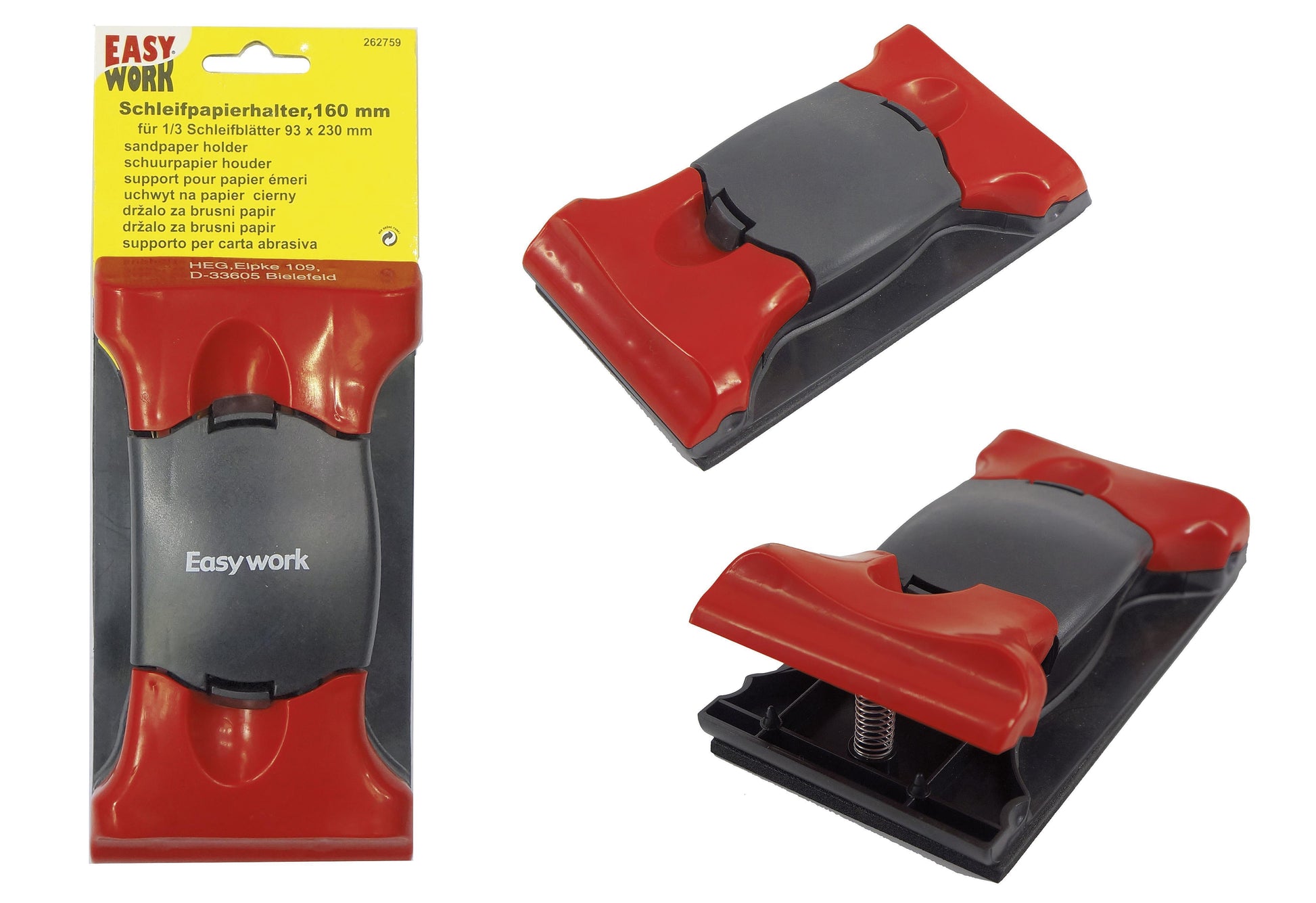 EASY WORK Schleifpapierhalter - VPE: 6