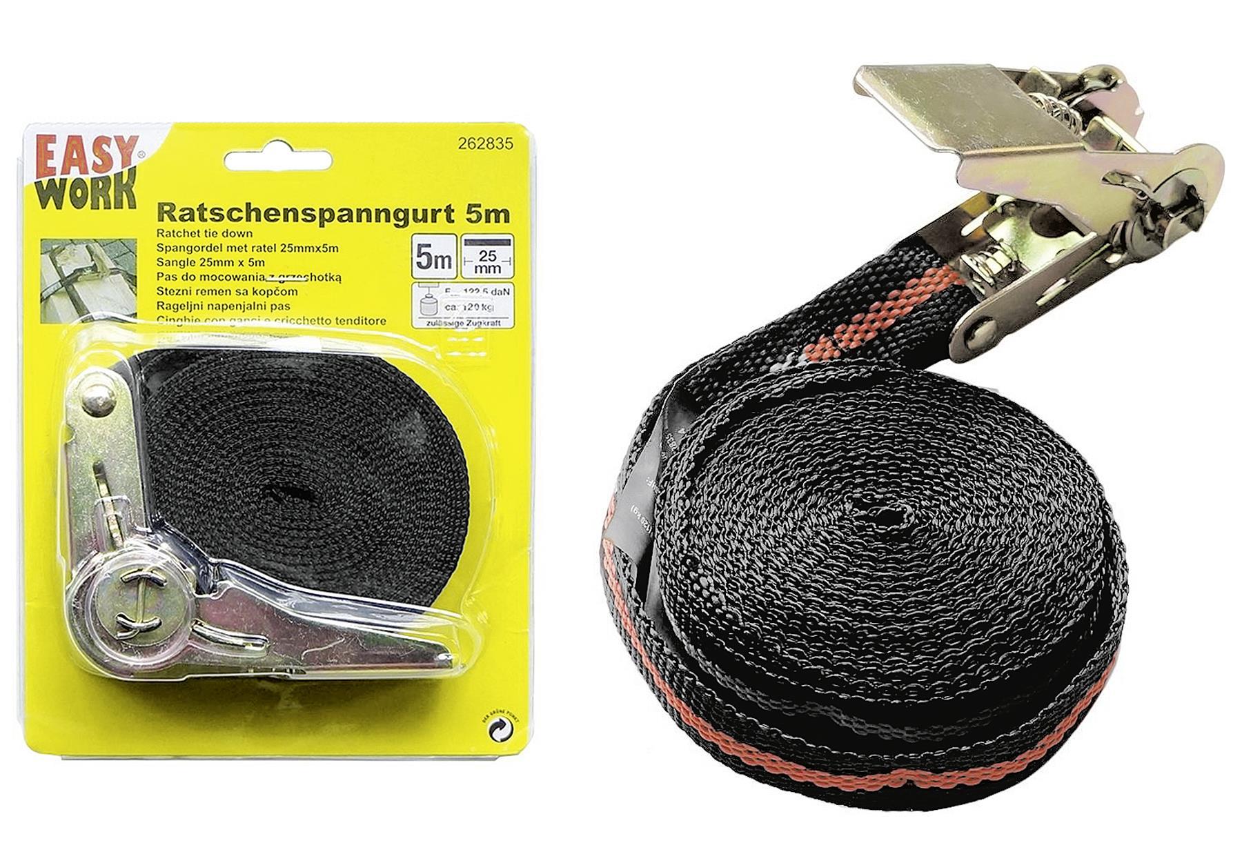 EASY WORK Ratschenspanngurt - VPE: 6