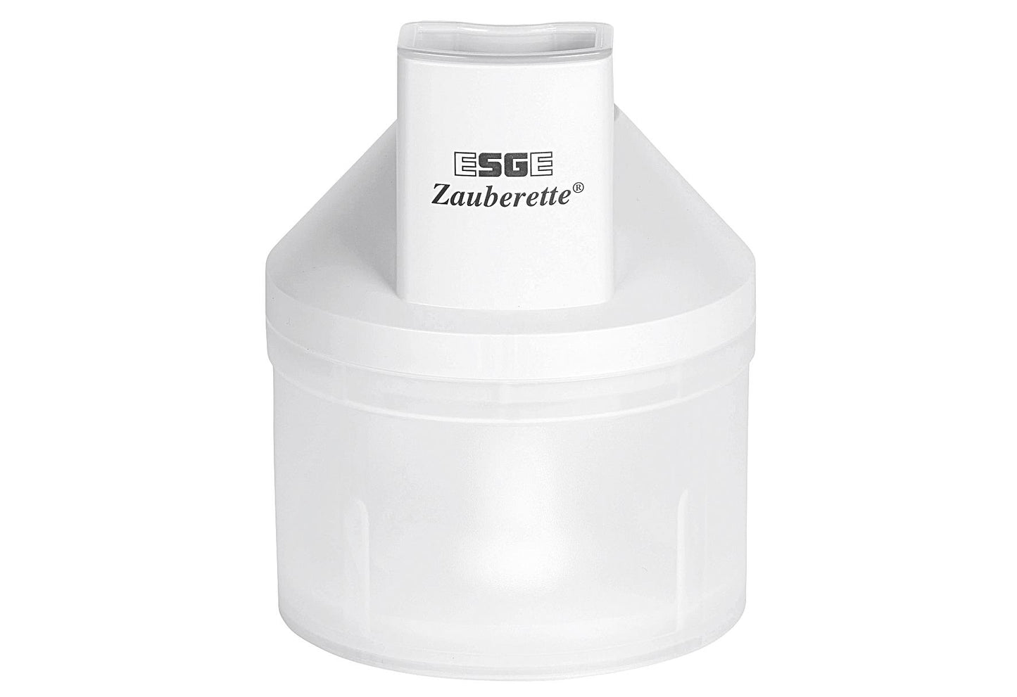 ESGE Zauberette 6500 transparenter Stopfer 1 Scheibenträger 1 Raspelscheibe fein 1 Raspelscheibe grob 1 Schneidscheibe fein