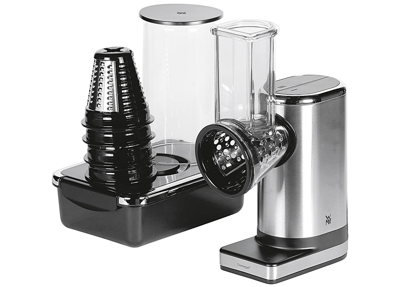 WMF Salatbereiter Salat To Go 0416400011 5 Cromargan-Einsätze Salat-to-go-Box mit integriertem Dressingbehälter