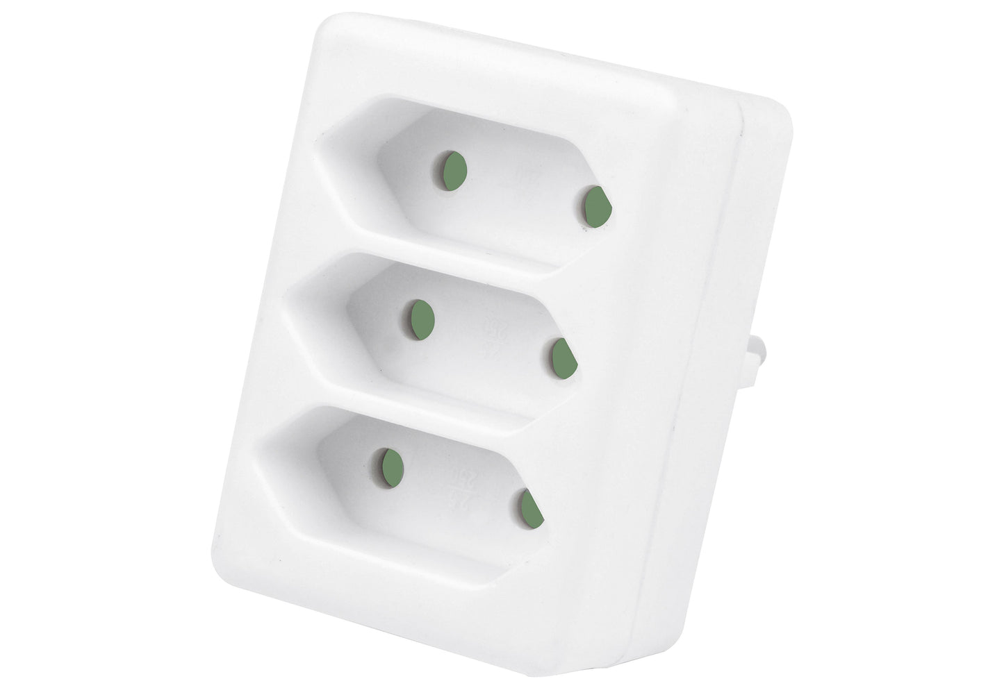 HEITECH Euro Zwischenstecker 3fach - VPE: 10