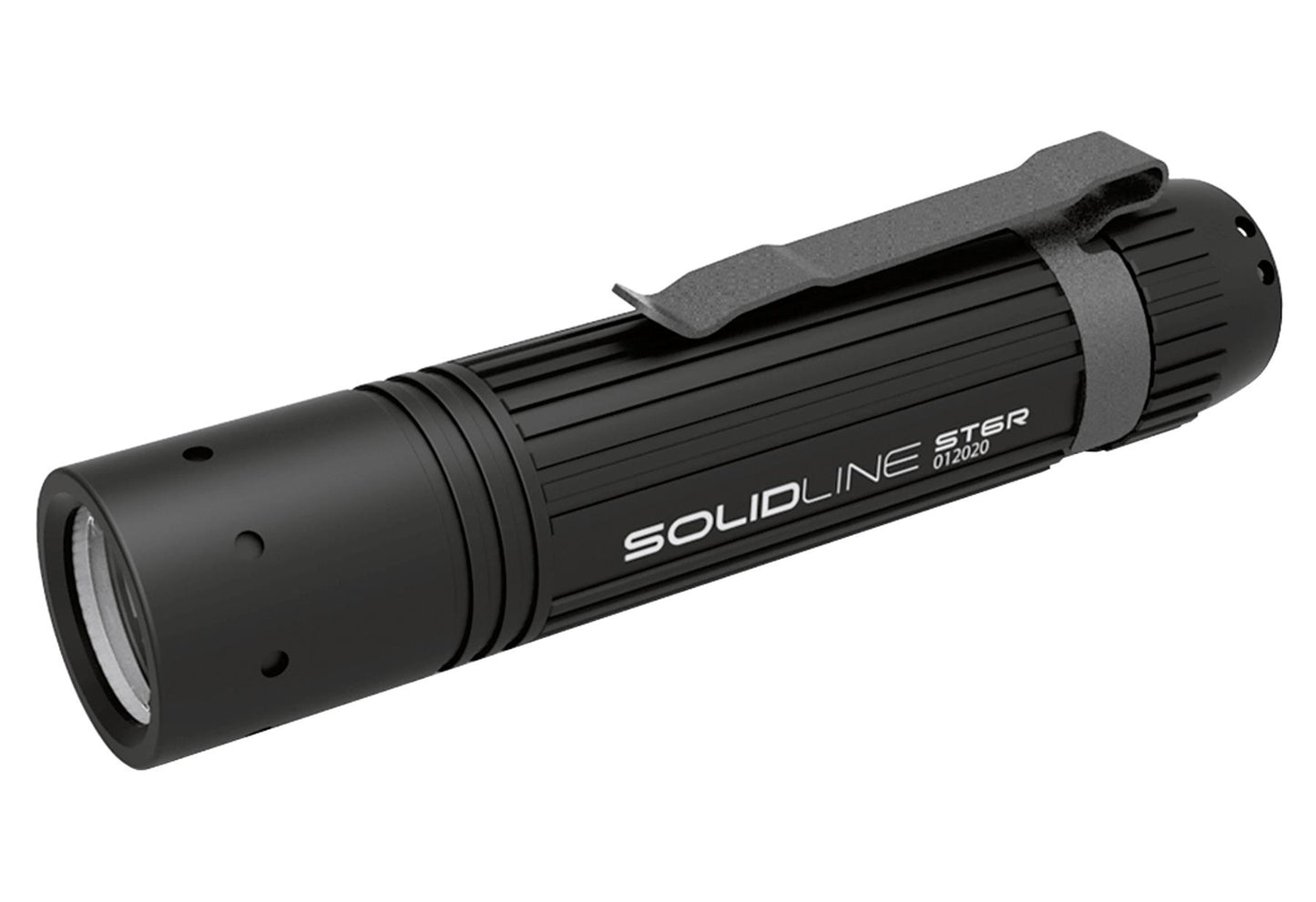 SOLIDLINE LED Taschenlampe 'SOLIDLINE' ST6R Lampe Akkusatz Taschenclip USB Kabel Lithium-Ionen-Akku