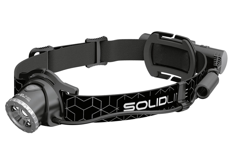 SOLIDLINE LED Taschenlampe 'SOLIDLINE' SH6R Lampe Akkusatz (Li-ion Akku) Floating Charge System USB Kabel