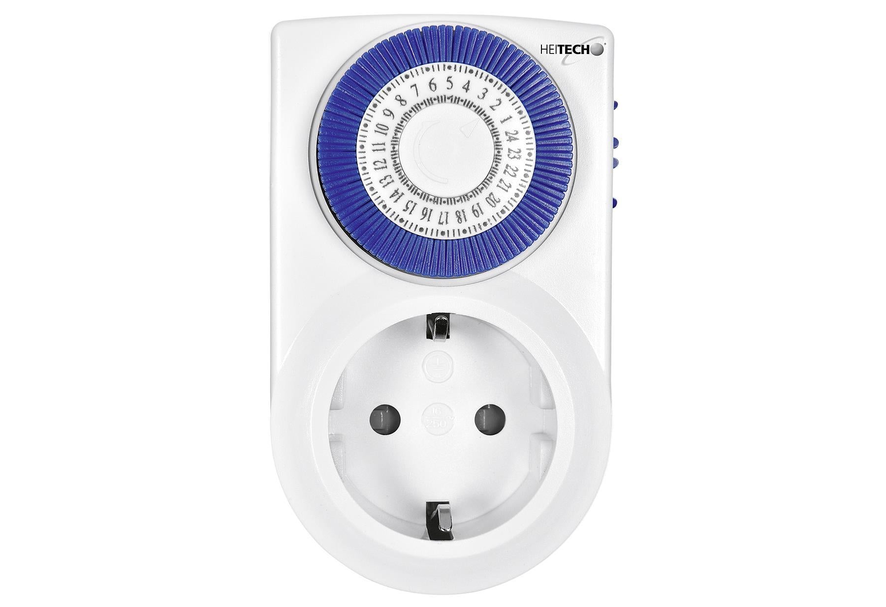HEITECH Tages-Zeitschaltuhr mechanisch 'Mini' - VPE: 10