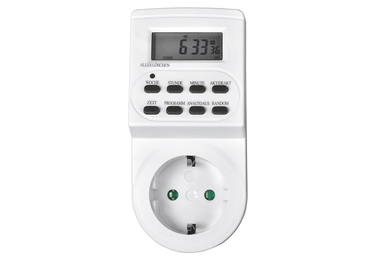 HEITECH Wochen-Zeitschaltuhr elektronisch NiMH 12 V Akku