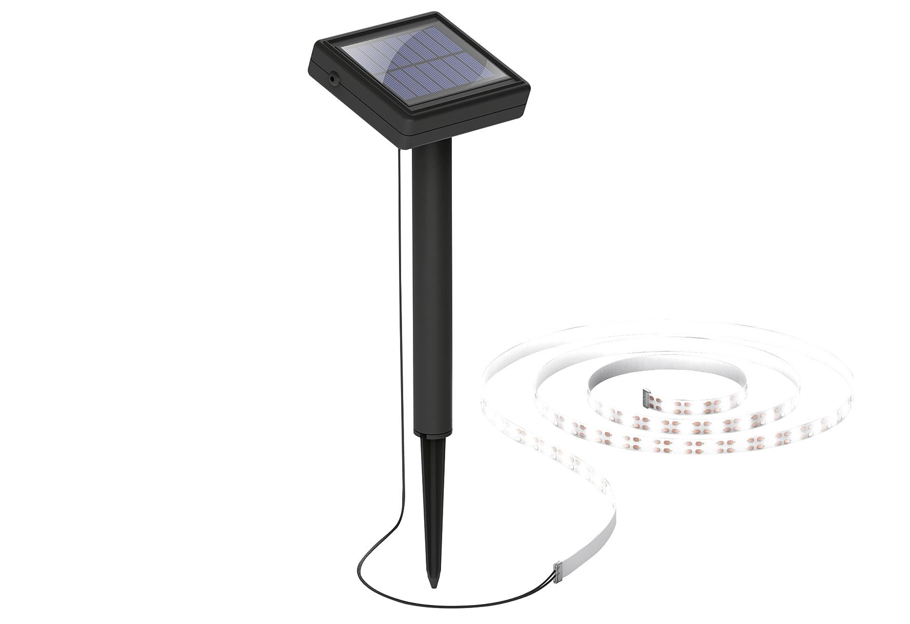MEGATRON Solarstripe 300cm IP44 BK 3000K 600mAh inkl Erdspieß