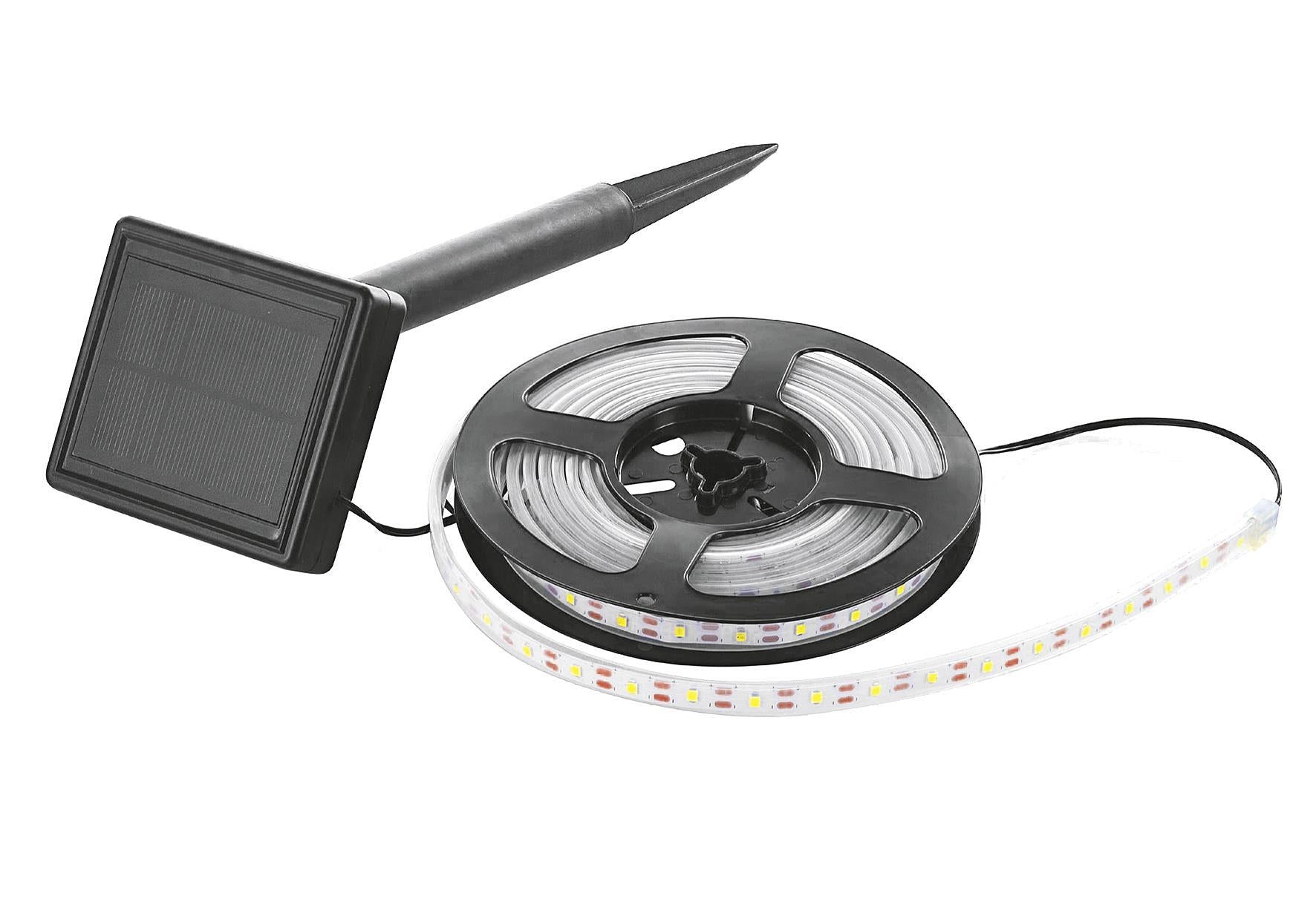 MEGATRON Solarstripe 300cm IP44 BK RGB 600mAh inkl Erdspieß