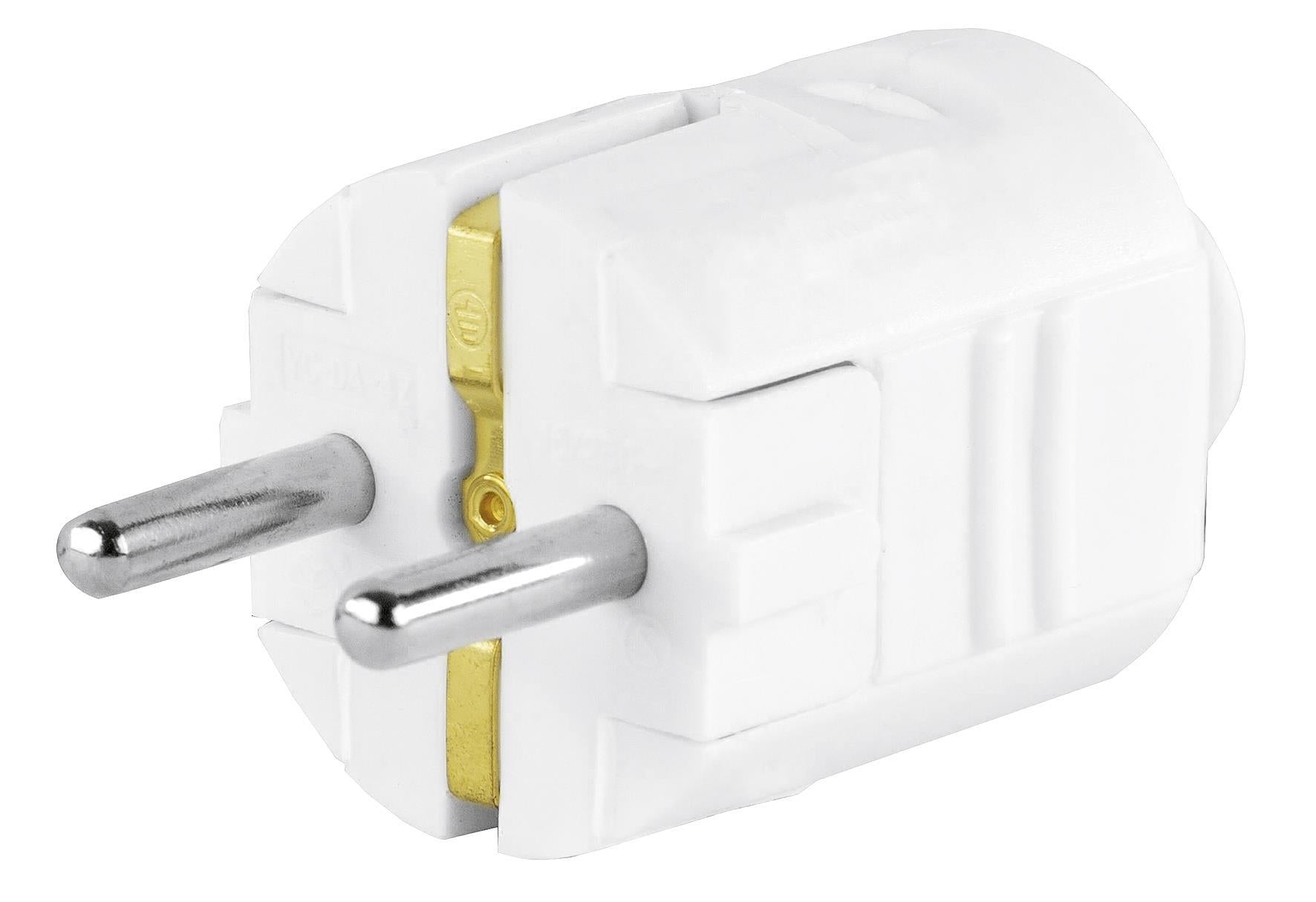 REV RITTER SchuKo-Stecker Kunststoff SK weiß - VPE: 25