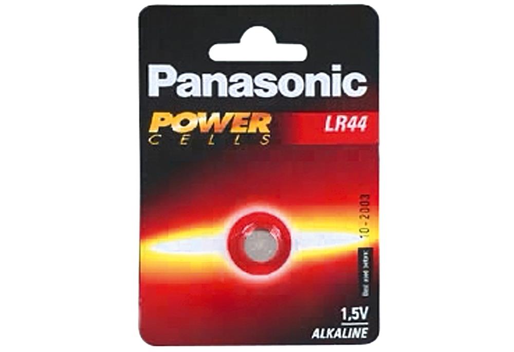 PANASONIC Knopfzelle Alkali V13 LR44 15Volt Blister - VPE: 12