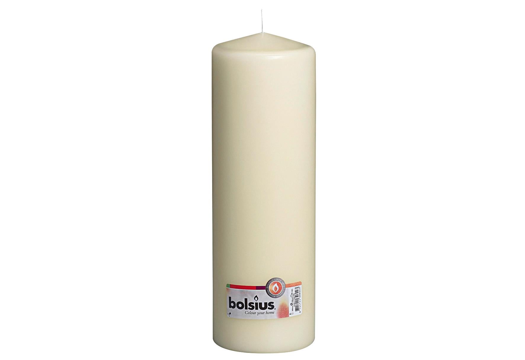 BOLSIUS Stumpenkerze 30x98 cm elfenbein - VPE: 4