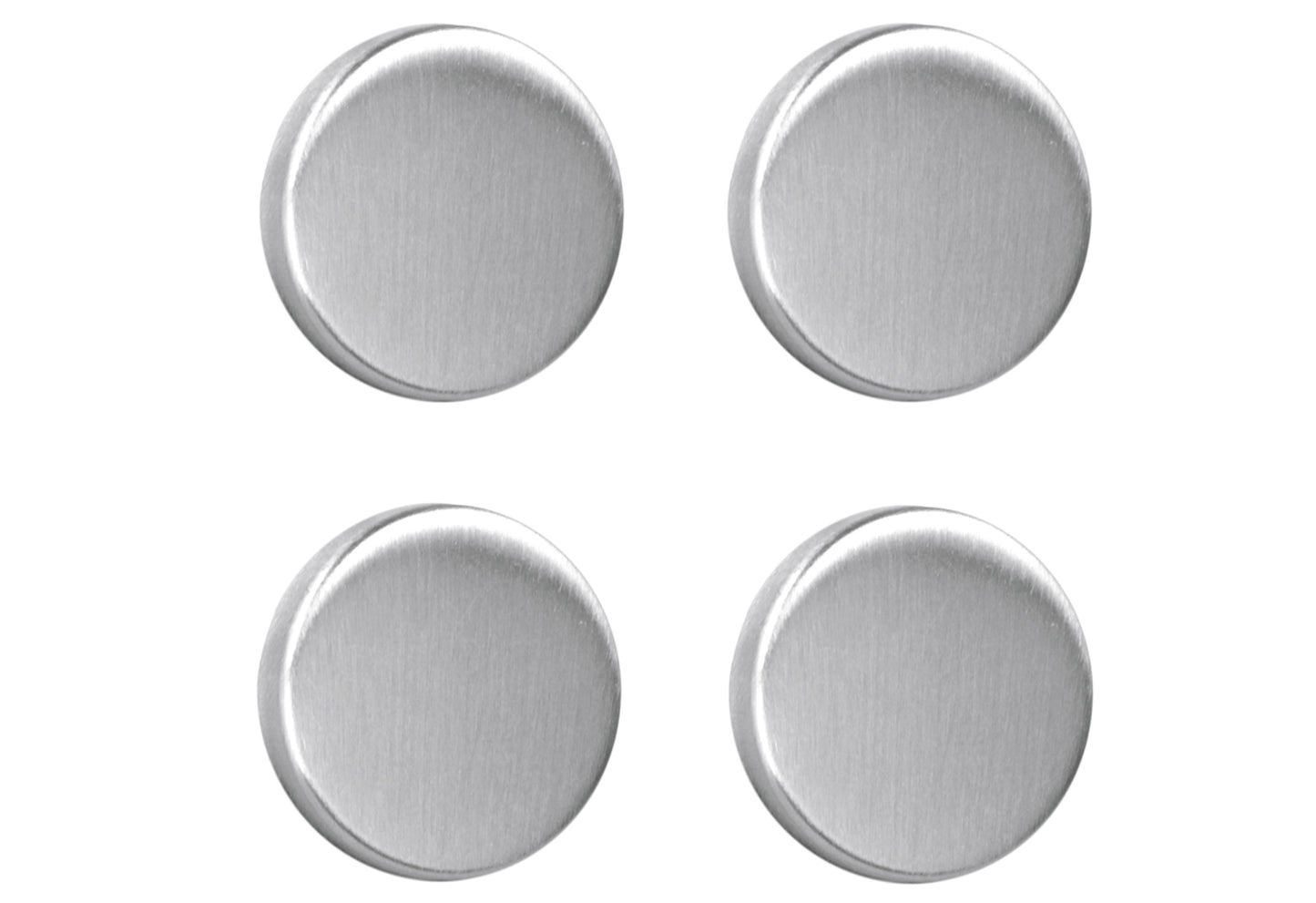 METALTEX Magnet ø 3 cm Inox 4er Set - VPE: 10