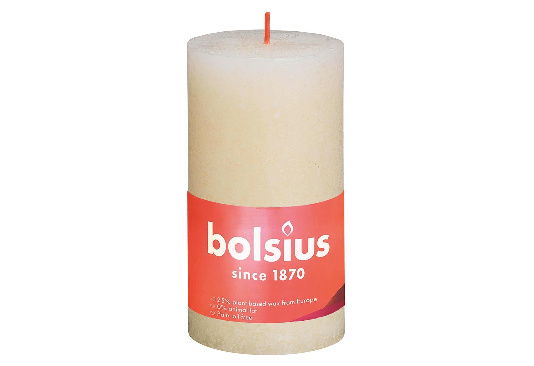 BOLSIUS Stumpenkerze 'Rustiko Shine' - VPE: 4