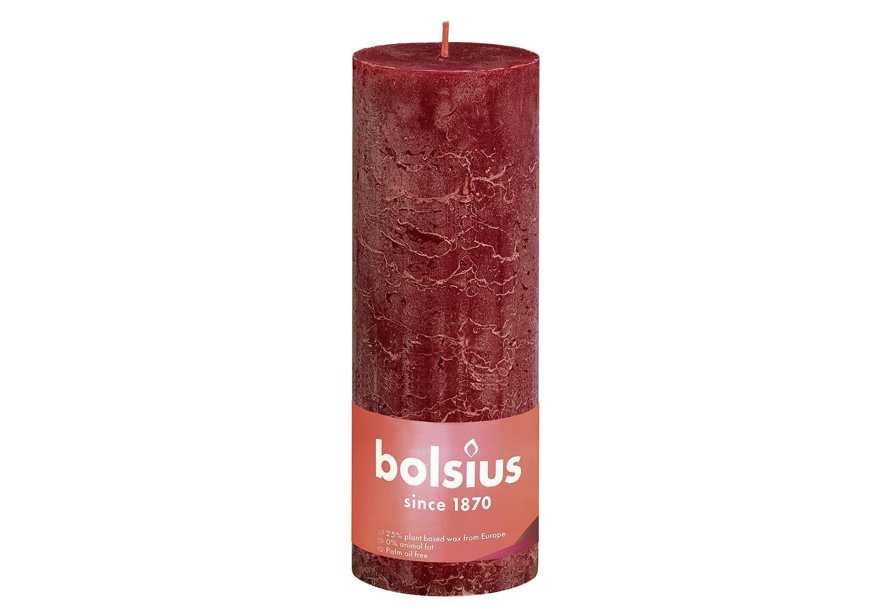 BOLSIUS Stumpenkerze 'Rustiko Shine' - VPE: 4