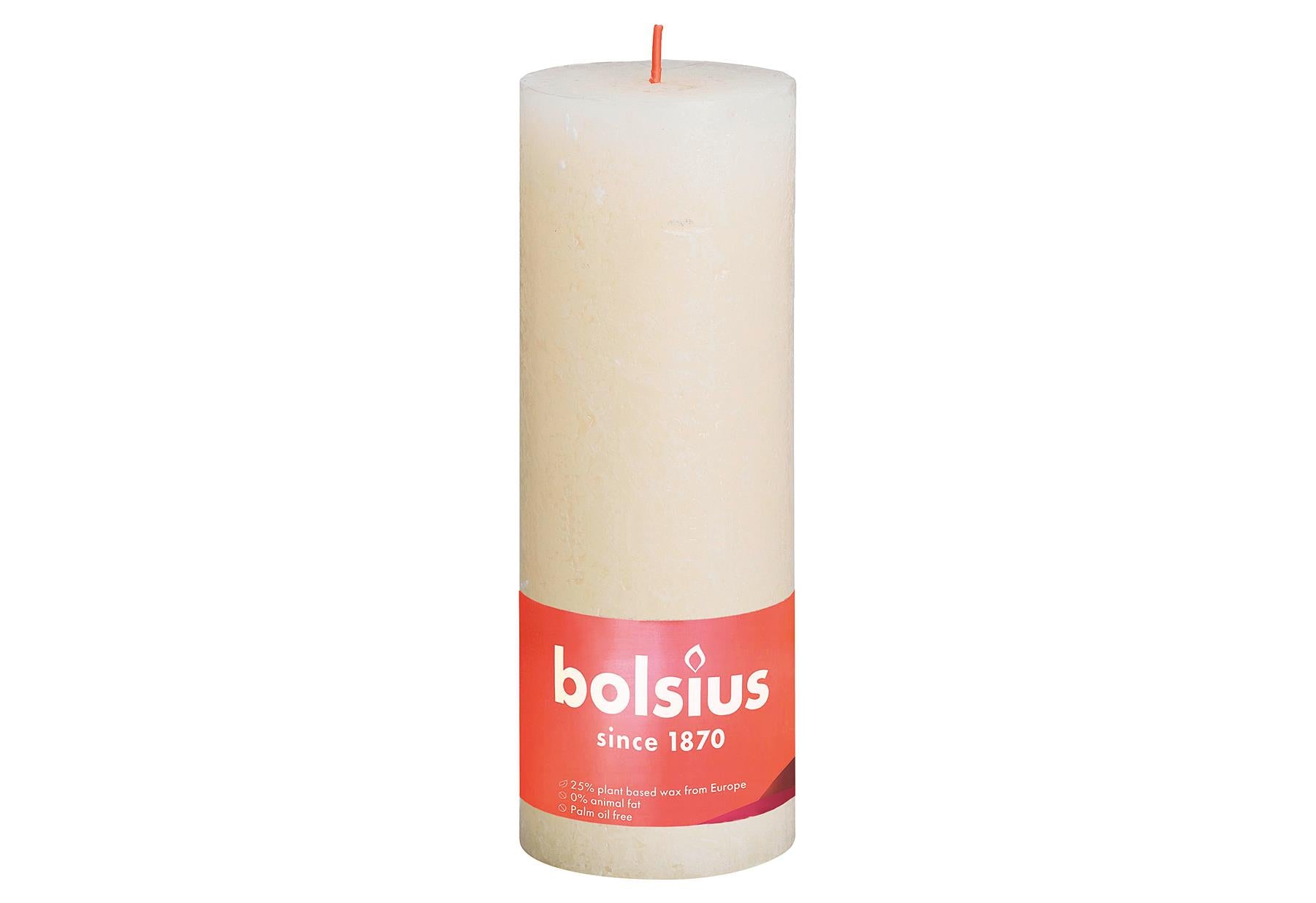 BOLSIUS Stumpenkerze 'Rustiko Shine' - VPE: 4