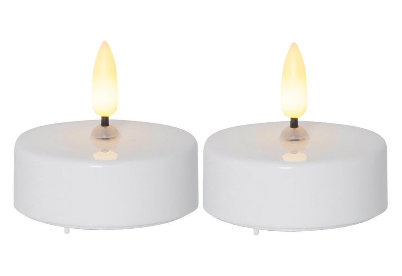 STAR TRADING LED-Maxi Teelicht 'Flamme' 2er Set