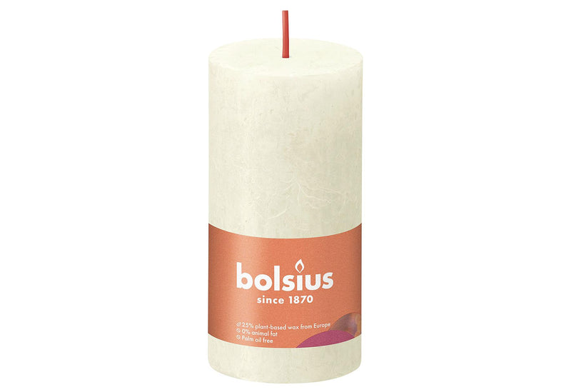 BOLSIUS Stumpenkerze 'Rustiko Shine' - VPE: 8