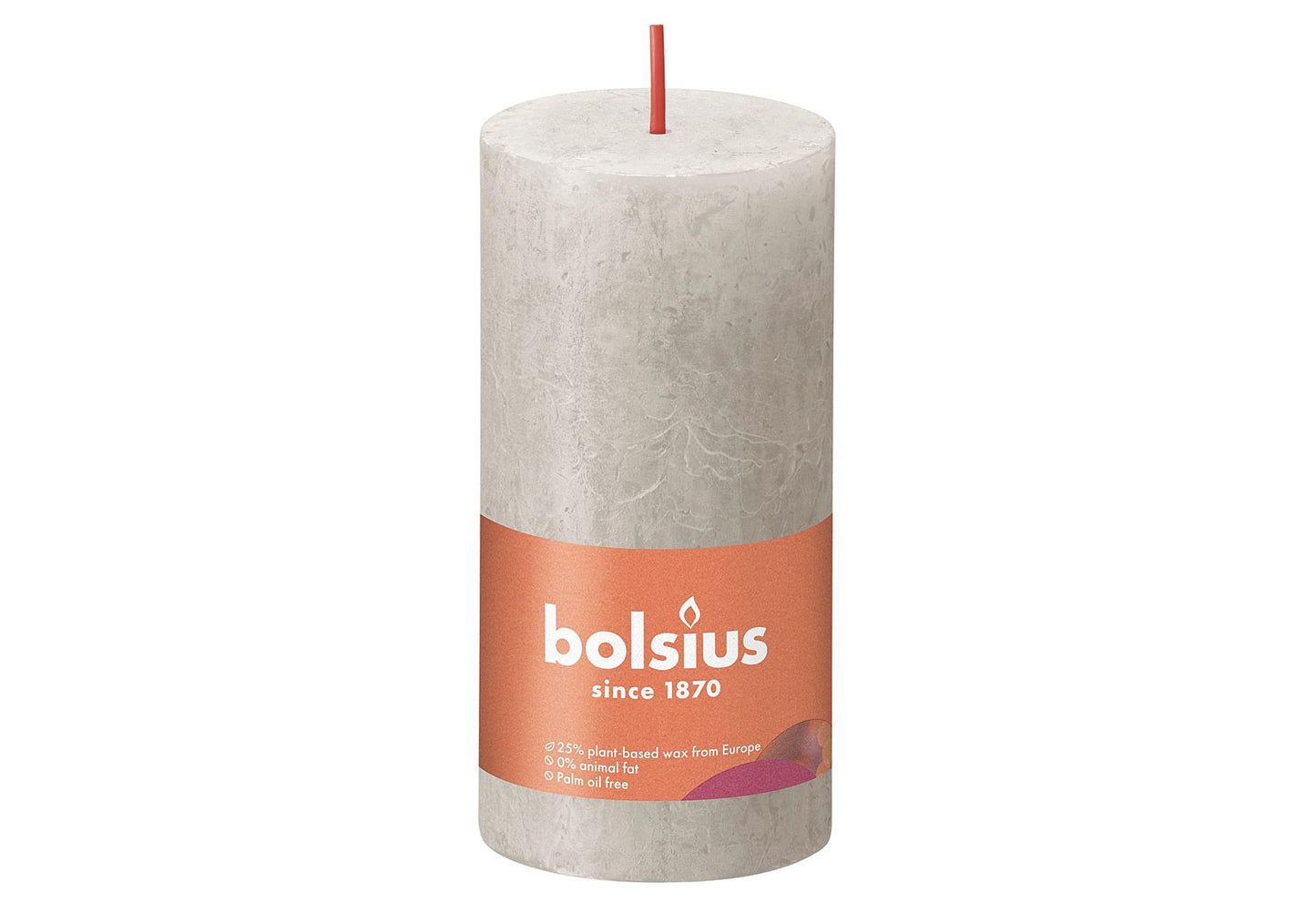 BOLSIUS Stumpenkerze 'Rustiko Shine' - VPE: 8