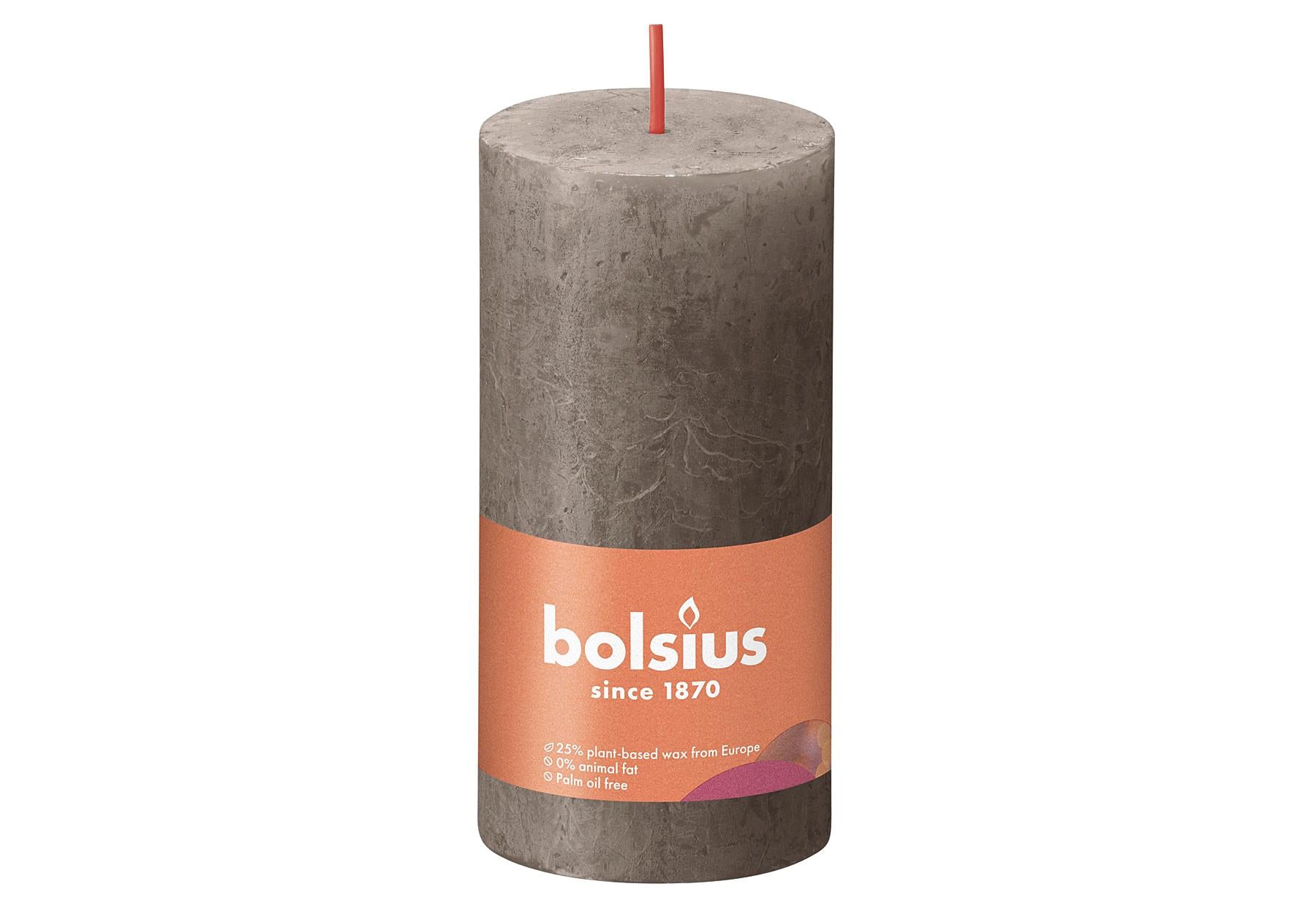 BOLSIUS Stumpenkerze 'Rustiko Shine' - VPE: 8