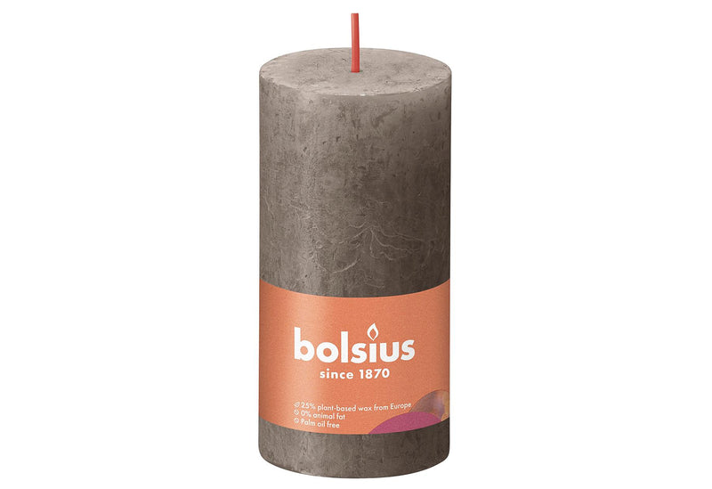 BOLSIUS Stumpenkerze 'Rustiko Shine' - VPE: 8