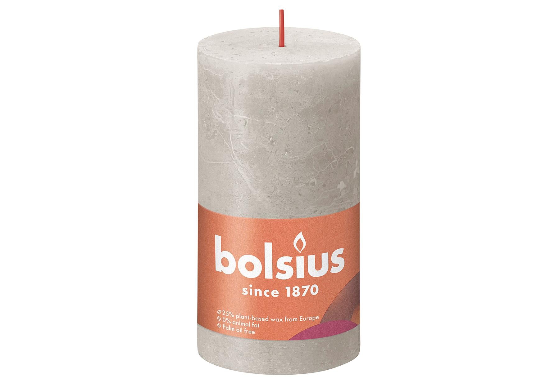 BOLSIUS Stumpenkerze 'Rustiko Shine' - VPE: 4