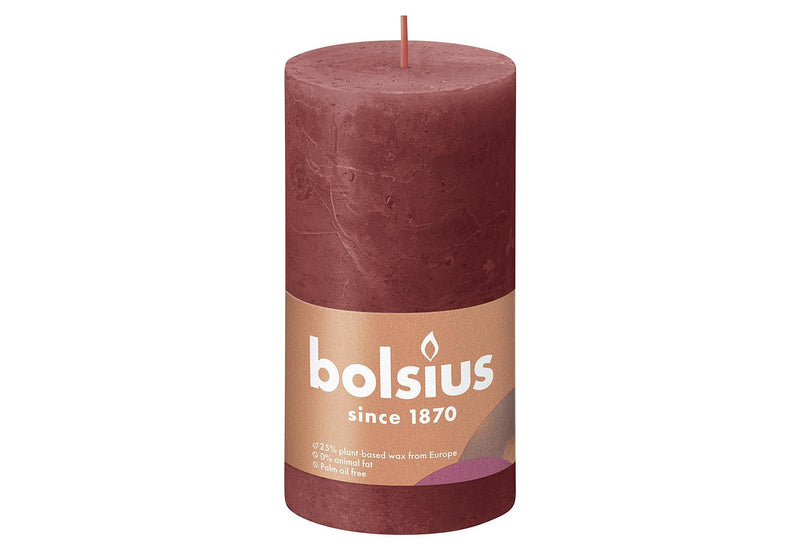 BOLSIUS Stumpenkerze 'Rustiko Shine' - VPE: 4