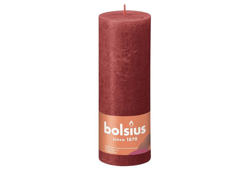 BOLSIUS Stumpenkerze 'Rustiko Shine' - VPE: 4