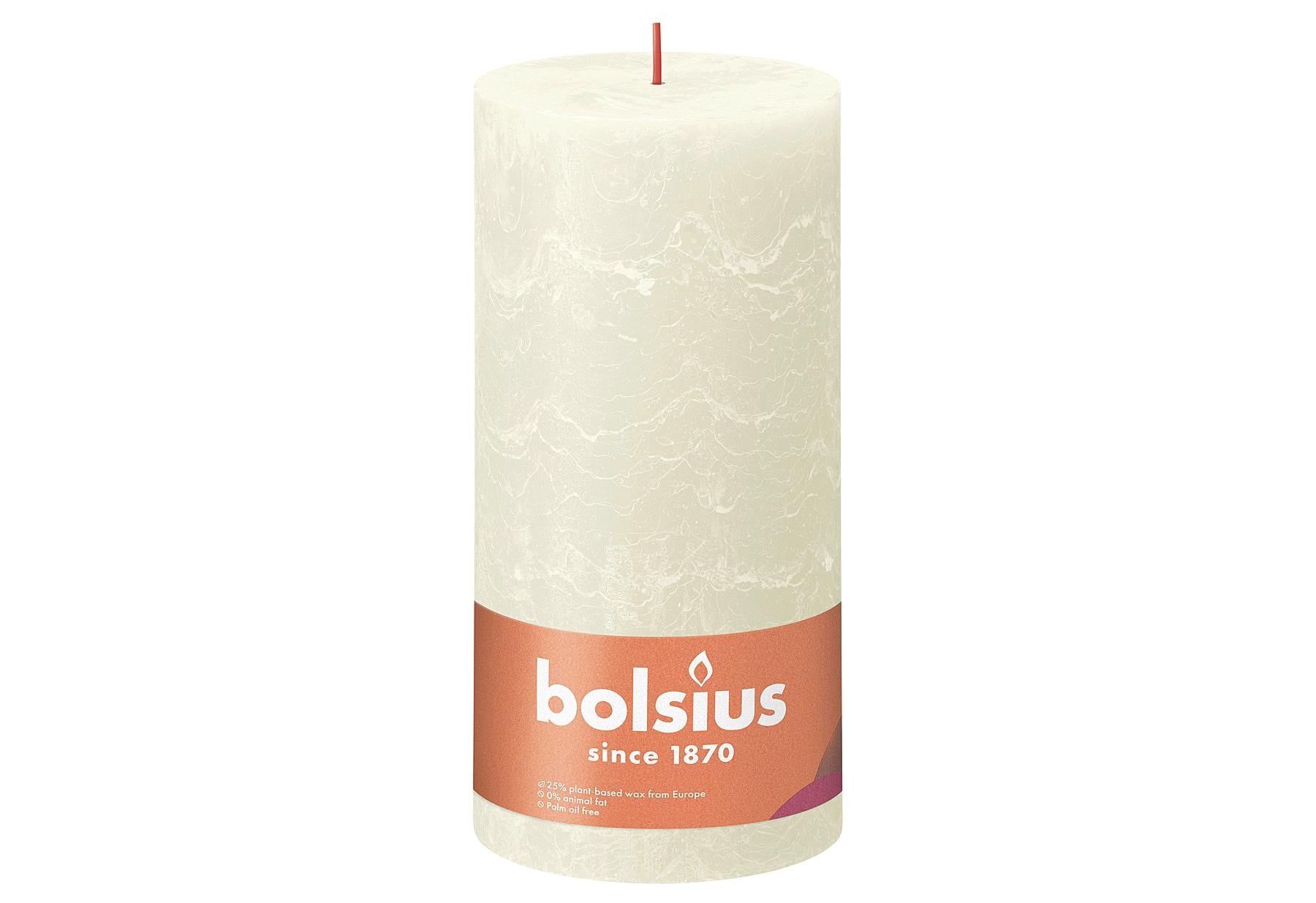BOLSIUS Stumpenkerze 'Rustiko Shine' - VPE: 4