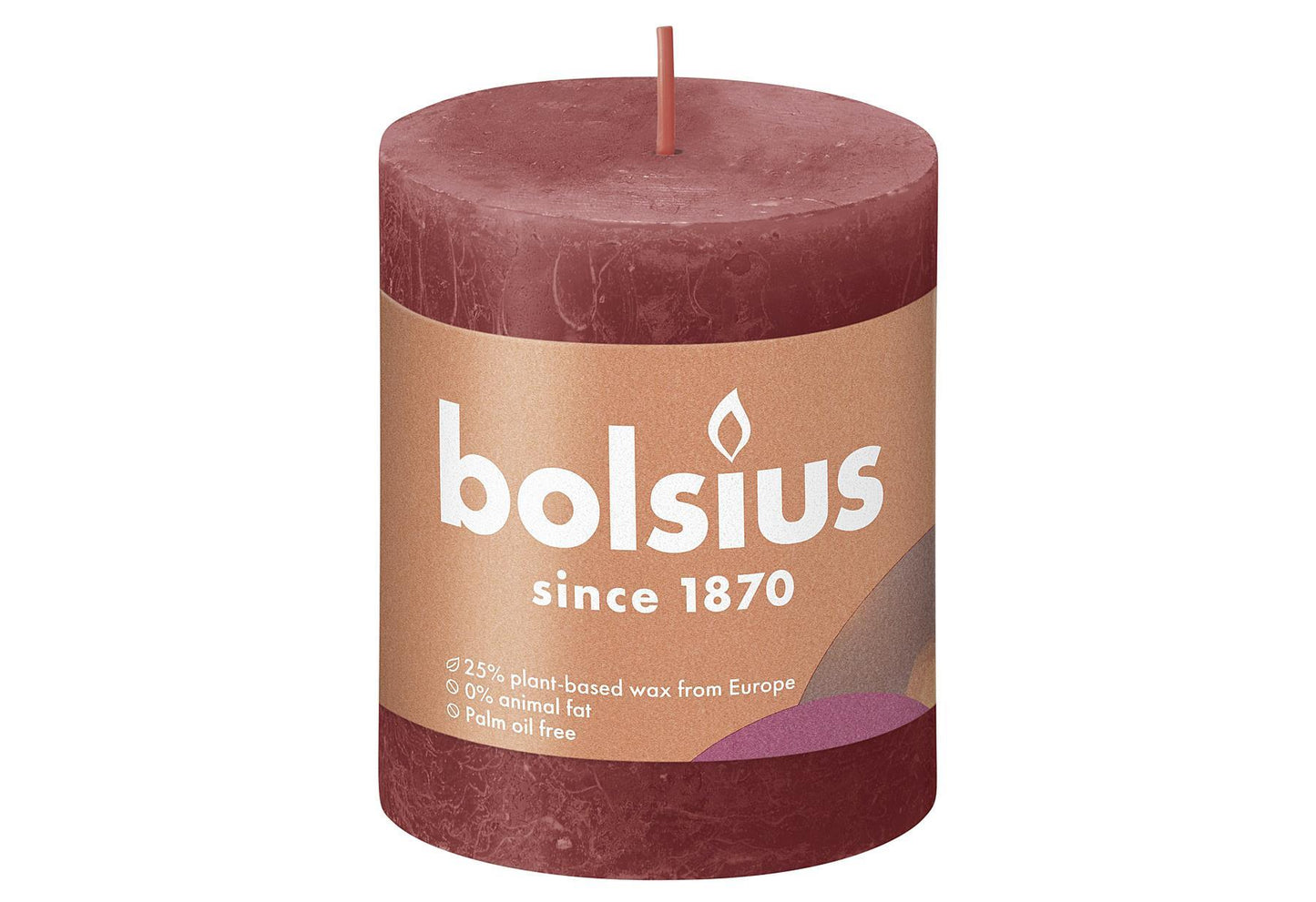 BOLSIUS Stumpenkerze 'Rustiko Shine' - VPE: 4