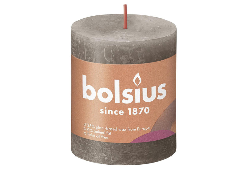 BOLSIUS Stumpenkerze 'Rustiko Shine' - VPE: 4
