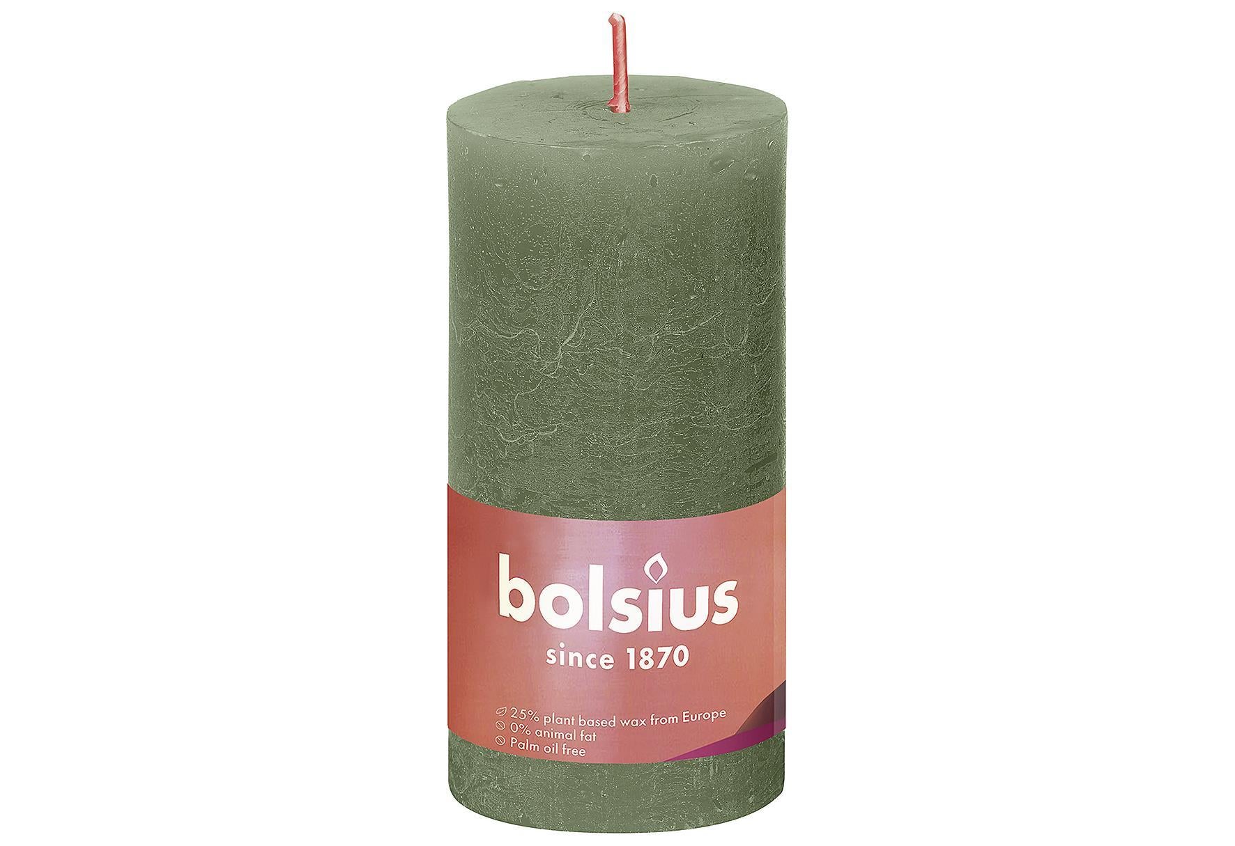 BOLSIUS Stumpenkerze 'Rustiko Shine' - VPE: 8